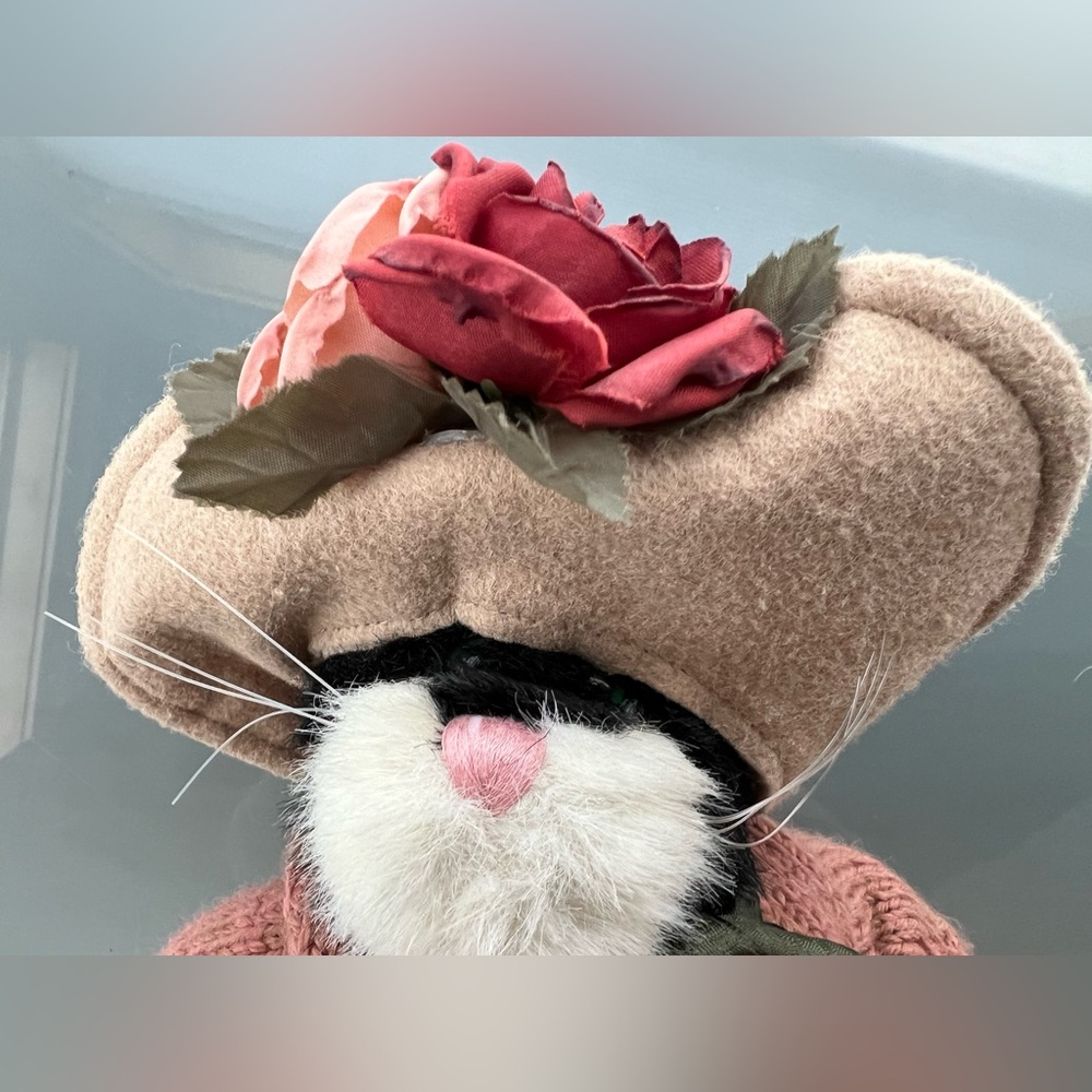 🎶Rare Musical The Boyds Collection Mrs. Petrie Plush Cat Retired 1999 Wind-Up - Picture 6 of 17